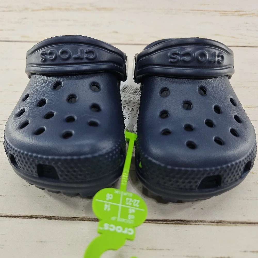 Crocs Classic Clog Navy Blue Toddler Size C6 Sandal Shoes 206990-410